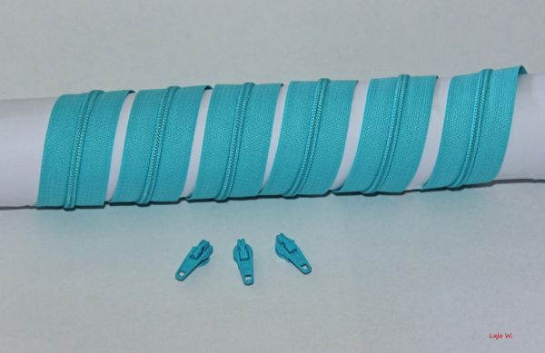 Reißverschluss endlos helltürkis (1m)