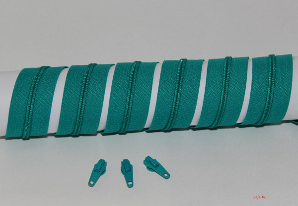 Reißverschluss endlos grünpetrol (1m)