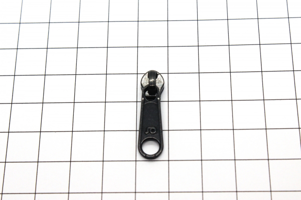 loser Bügelschieber messing-schwarz schmal