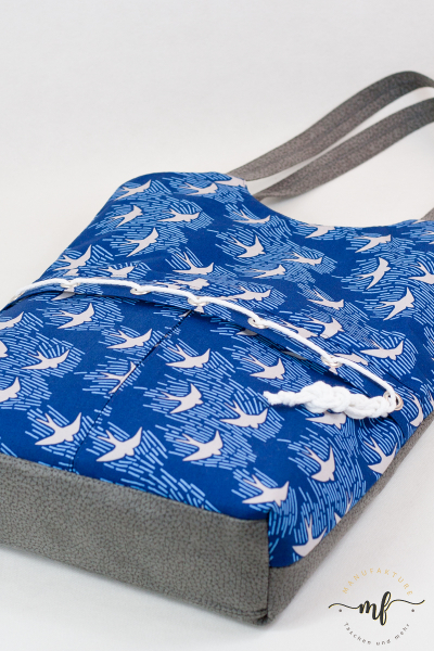 Designerbaumwollstoff Whitehaven dunkelblau (10 cm)