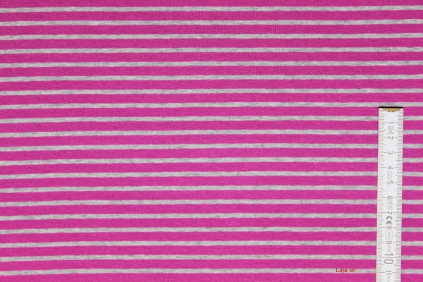 Jersey Campan erika/grau-meliert (10 cm)