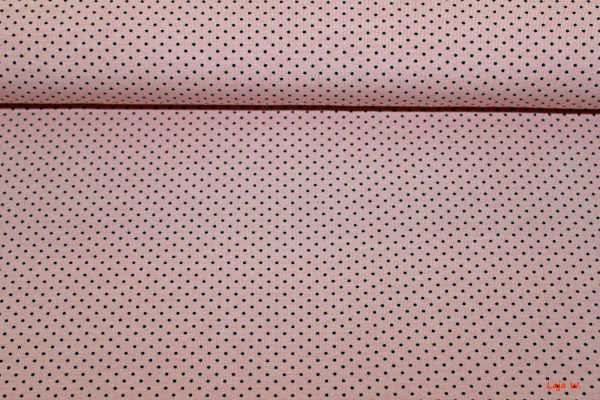 Jersey Punkte Mini lachsrosa (10 cm)