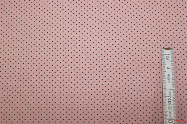 Jersey Punkte Mini lachsrosa (10 cm)