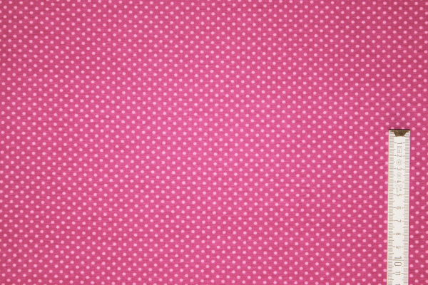 Jersey Punkte Mini gedecktes pink/rosa (10 cm)