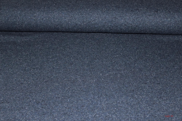 Doubleface-Strick Kärnten blau/meliert (10 cm)