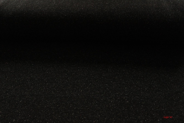 Doubleface-Strick Kärnten schwarz/meliert (10 cm)