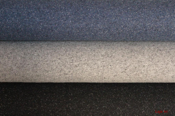 Doubleface-Strick Kärnten hellgrau/meliert (10 cm)