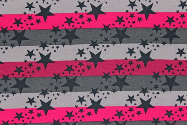 Lilofant Sterne gestreift pink/beere (10 cm)