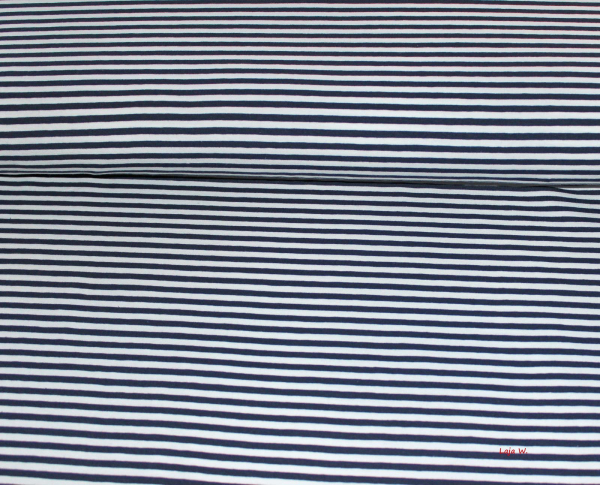 Ringeljersey dunkelblau/weiß (10 cm)