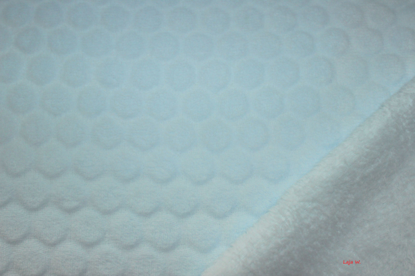 Wellnessfleece Neni Dot hellblau (10 cm)
