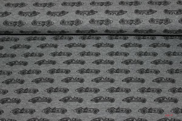 Jersey Rennautos dunkelgraumeliert (10 cm)