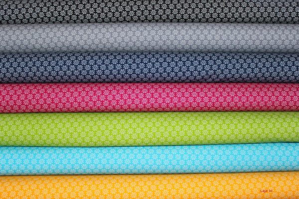 Baumwolle Blümchenmeer rot (10 cm)