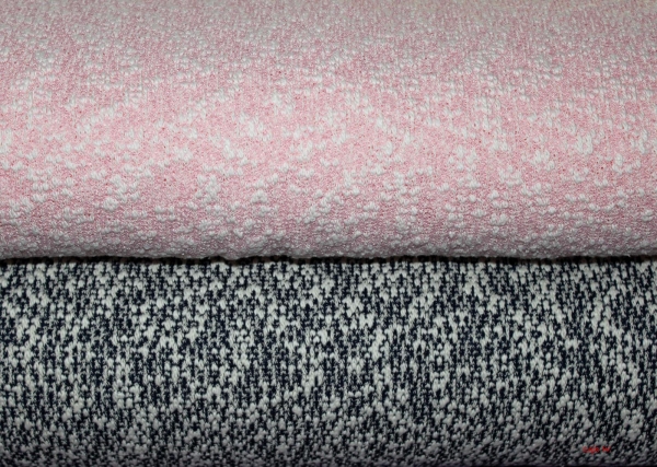 leichter Strickstoff rosa creme (10 cm)