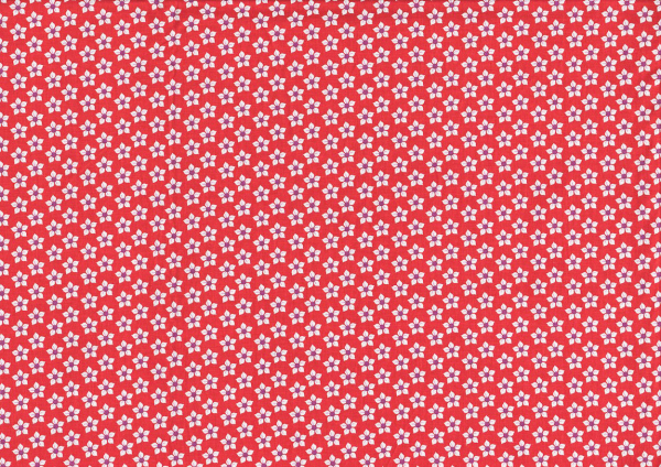 Baumwolle Little Blossom rot (10 cm)