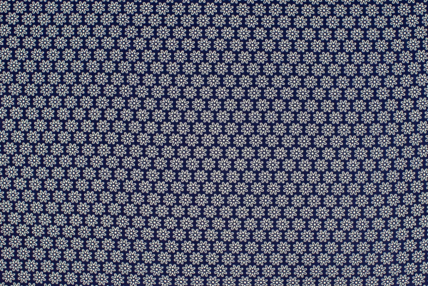 Baumwolle Blümchenmeer dunkelblau (10 cm)