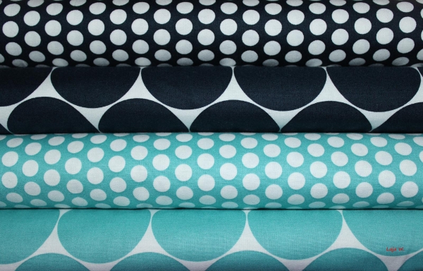 Baumwolle Fresh Dots klein mint (10 cm)