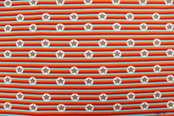 Stretch- Jersey Stars and Stripes (10 cm)