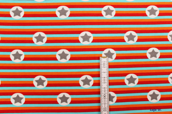 Stretch- Jersey Stars and Stripes (10 cm)