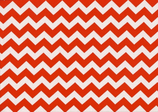 Jersey Chevron rot/weiß (10 cm)