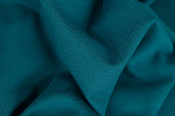 Sommersweat angerauht petrol (10 cm)