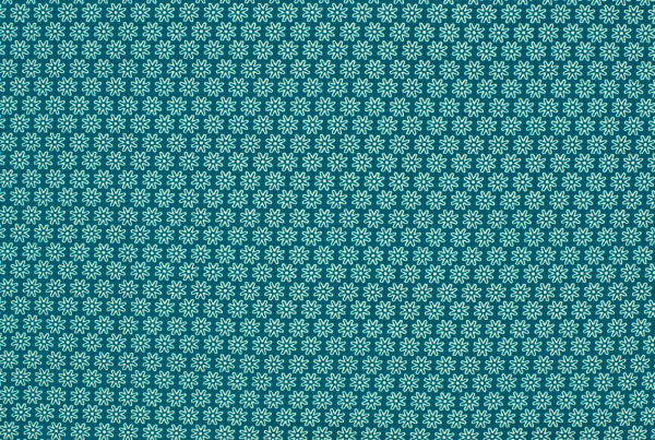 Baumwolle Blümchenmeer petrol (10 cm)