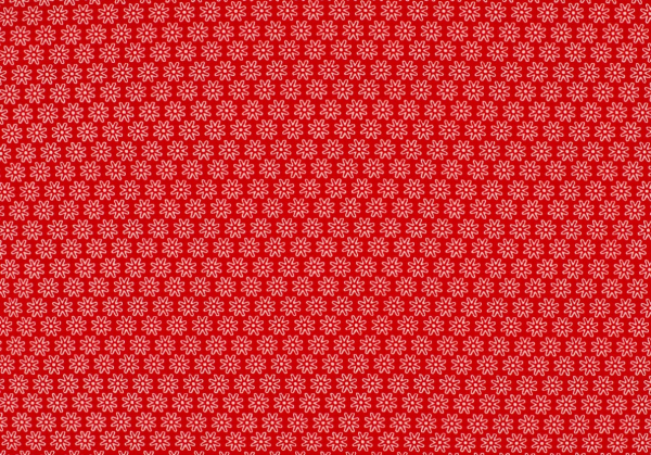 Baumwolle Blümchenmeer rot (10 cm)