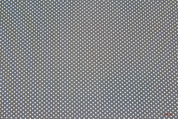 Baumwolle Punkte grau/weiß (10 cm)