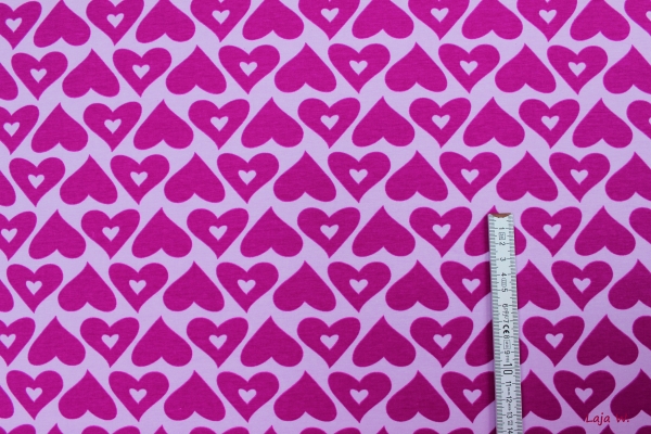 Jersey Hearts pink (10 cm)