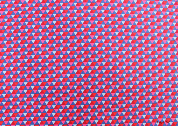 Baumwolle Fly Mini Hex blau (10 cm)