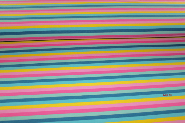 Jersey Ringel kräftige Pastellfarben (10 cm)