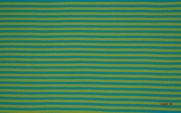 Bündchen Hilco türkis/ lime (10 cm)