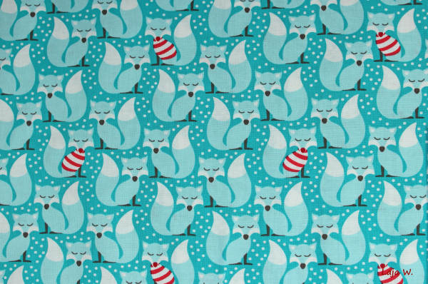 Designerbaumwollstoff Sweater Weather türkis (10 cm)