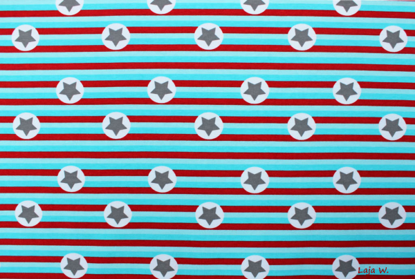 Stars and Stripes helltürkis (10 cm)