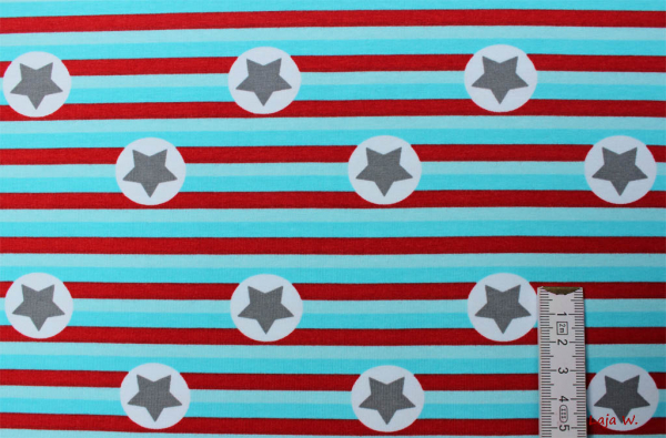 Stars and Stripes helltürkis (10 cm)