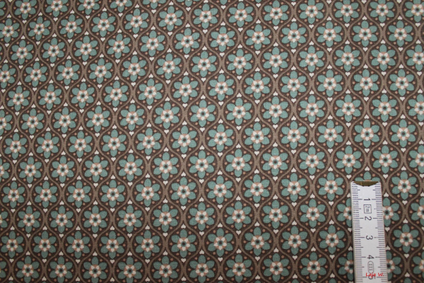 Baumwolle Julia Ornament natur/braun  (10 cm)