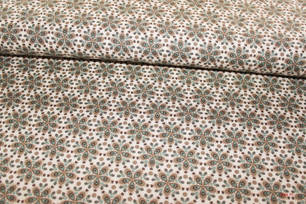 Baumwolle Julia Mandala natur/braun (10 cm)