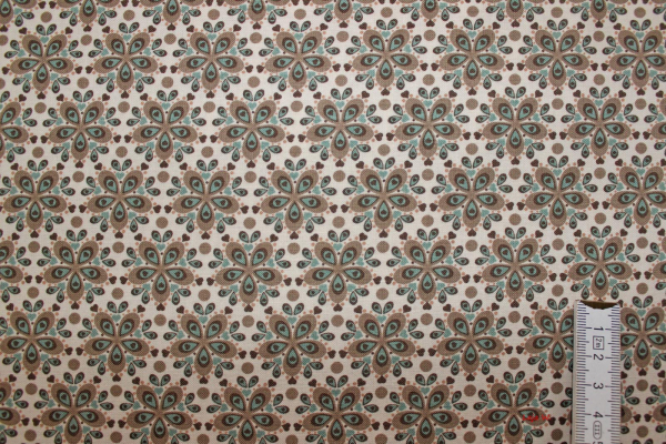 Baumwolle Julia Mandala natur/braun (10 cm)