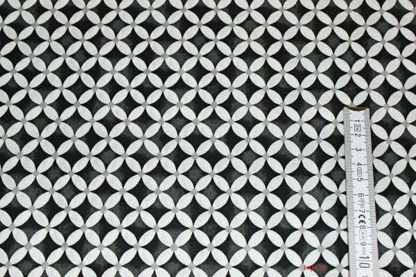 Baumwolle Emilie grafische Blumen (10 cm)