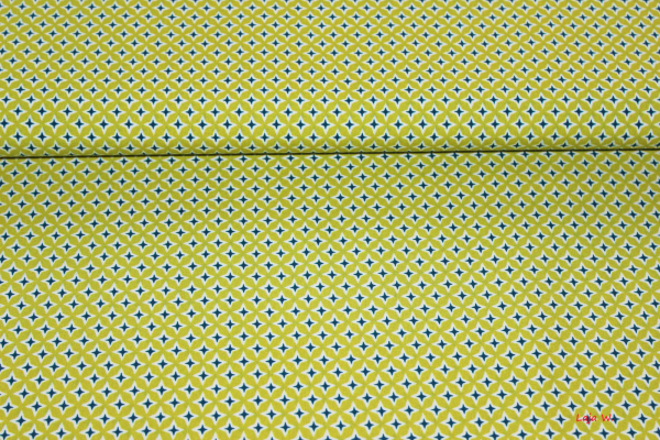 Baumwolle Emilie  dunkelpetrol/grün usw. (10 cm)