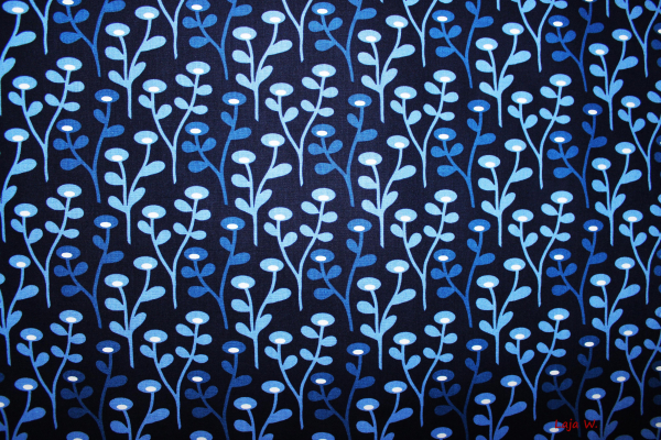 Stoff Blob Blob dunkelblau/blau/weiß (10 cm)