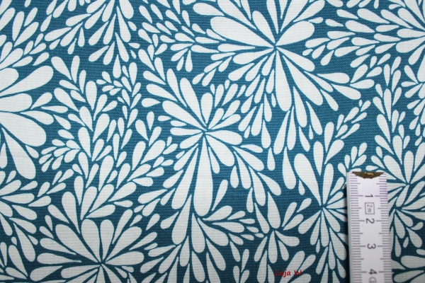 Stoff Quill petrol (10 cm)