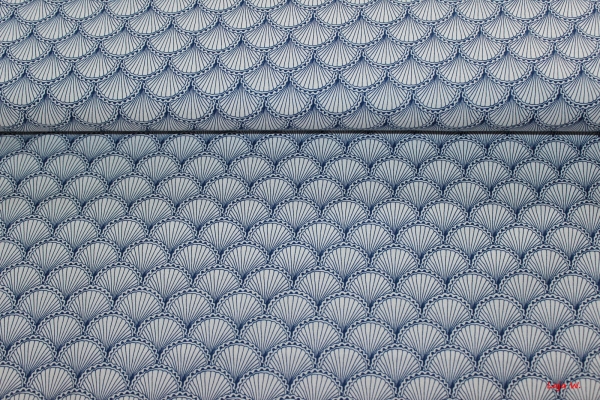Designerbaumwolle Scallops  (10 cm)