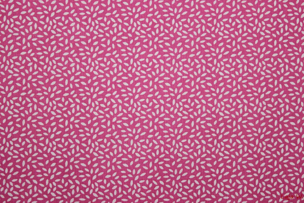 Baumwollstoff Blättchen helles pink (10 cm)