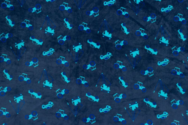 Wellnessfleece Baufahrzeuge (10 cm)