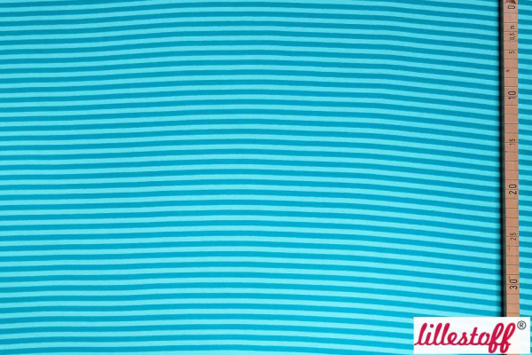 Ringelbündchen aqua/ petrol bzw. dunkeltürkis (10 cm)