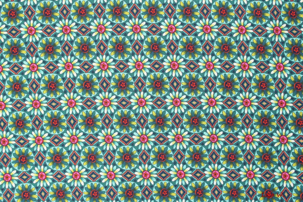 Jersey Streublumenmuster (10 cm)