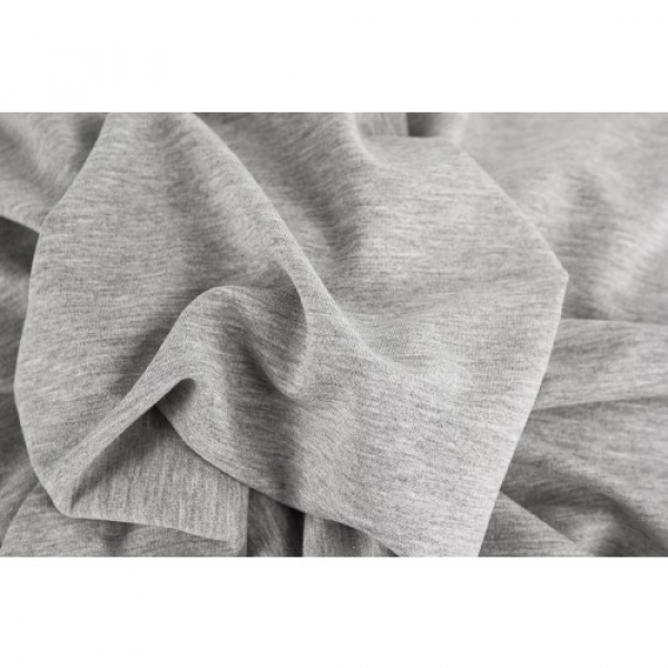 Sommersweat leicht hellgrau meliert (10 cm)