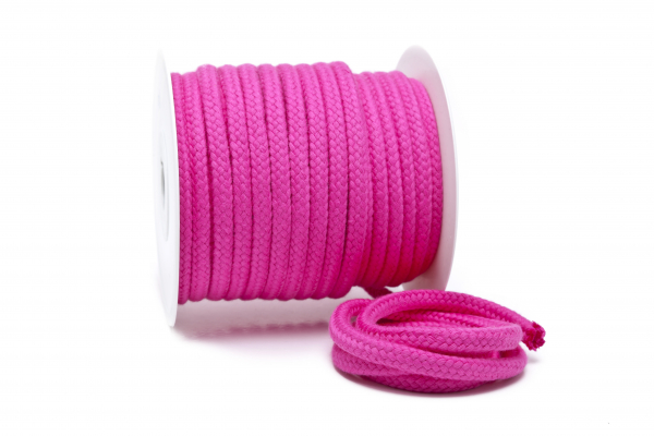 Baumwollkordel 9 mm pink (1 m)