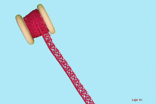 Häkelborte pink (1 m)