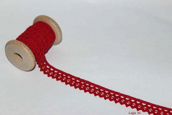 Häkelborte rot (1 m)